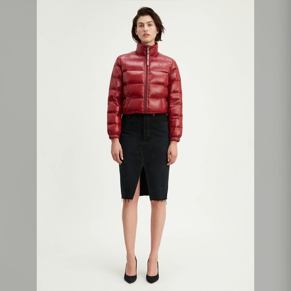 Levi's Dresses & Skirts - Levi’s Deconstructed Black Midi Skirt Size 28